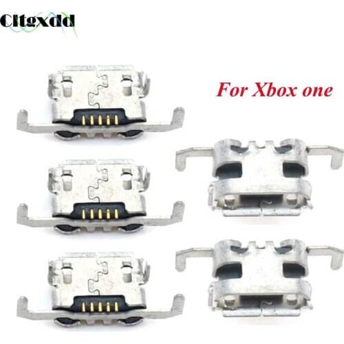 Cltgxdd 5PCS Micro USB Power Charger Connector Socket Dock Port For Xbox One Xboxone Gamepad Controller