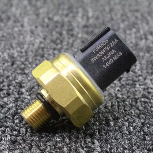 Fuel Rail Pressure Sensor Sender Compatible With 2012-2016 For Ford Edge 2.0 L Ecoboost 8W83-9F972-AA 8W839F972AA