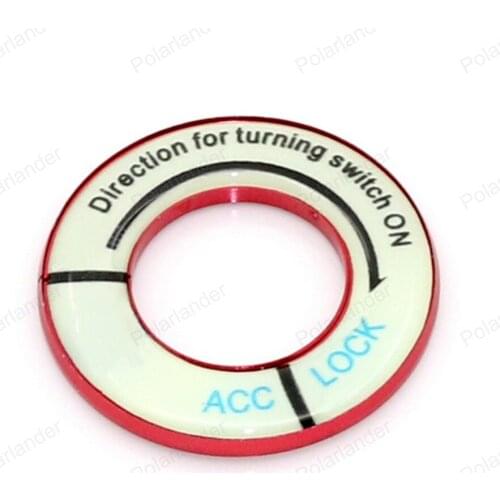 For P/eugeot C/hevrolet Second Generation Lumiuous Car Engine switch cover Ignition Key Ring