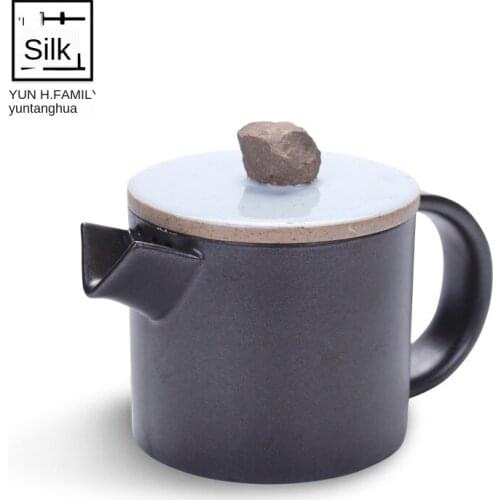Handmade Stoneware Kung Fu Tea Set Tea Pot Pot Office Simplicity Tea Making Device Kiln Baked Small Single Teapot Tea Kettle