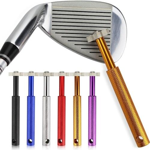 Golf Sharpener Golf Club Grooving Sharpening Tool Golf Club Sharpener Head Strong Wedge Alloy Wedge Sharpening Cut 6 colors