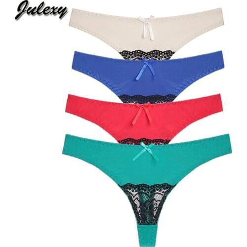 Julexy 3pcs Hollow out G String Women Thong Panties Sexy Briefs Women Underwear Panties for Girls Ladies Panty Tangas