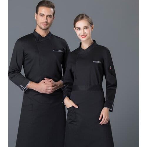 Chef Jacket Long Sleeve Breathable Food Service Uniforms Western Restaurant Bread Baking Hotel Kitchen Work Wear Cook Tooling