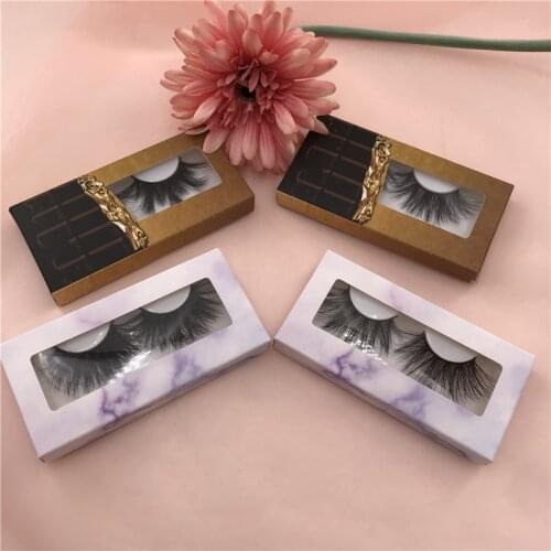 Makeup Mink Eyelashes 100% Cruelty Free Handmade 3D Mink Lashes Full Strip Lashes with Paper Lash Box