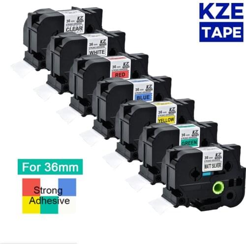 36mm Multicolor Strong Adhesive label tape tze tape for Brother p-touch printers as Tze-S261 tze s261 tzes261 tze-s261 tzs261