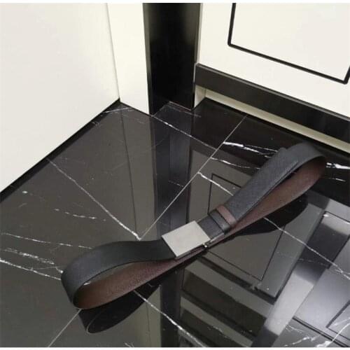 2021 New Genuine Cow Leather Braided Belt For Men High Quality Metal Buckles Male Designer Fashion Vintage Business Waistband