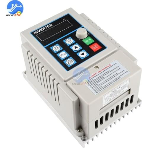 220V VFD 0.75KW 0.45KW 1.5KW 2.2KW 4KW Single Phase Inverter Frequency Converter Frequency Drive Spindle Speed Control
