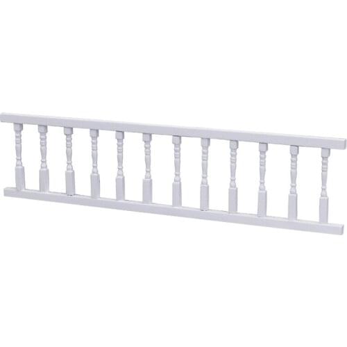 Mini Dollhouse Handrail Mini Simulation Wooden Handrail Furniture for 1:12 Doll House Accessory