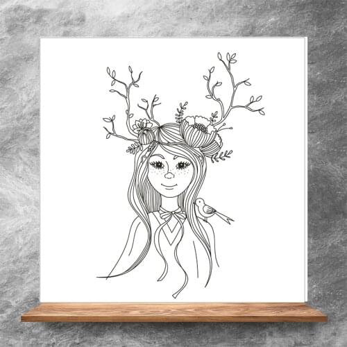ZhuoAng Elf girl Clear Stamps/Silicone Transparent Seals for DIY scrapbooking photo album Clear Stamps