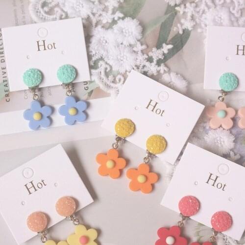 Cute Multicolor Tiny Flower Clip Earrings For Children Kids Girls Fake Piercing Earbone Ear Cuff Party Jewelry Birthday Gifts