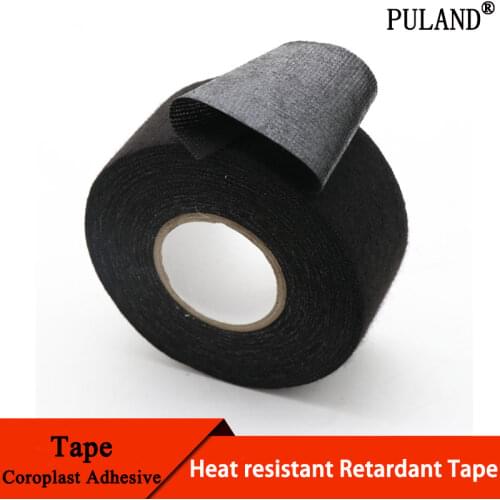 15M Width 9/15/25/40/50mm Heat-resistant Flame Retardant Tape Adhesive Cloth Tape For Car Cable Harness Wiring Loom Protection