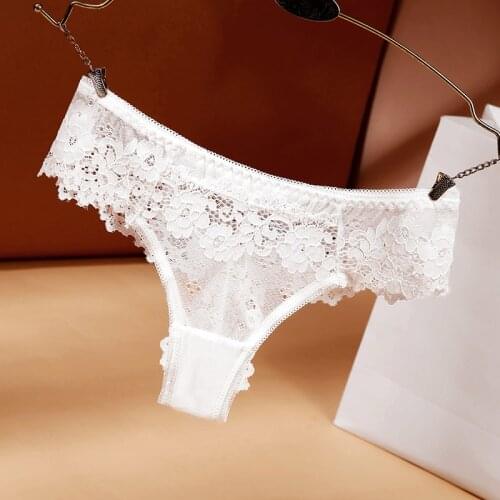Women Panties Lace Thong Female Traceless Seductive Sexy Girls' Underwear T-pants Transparent Mesh Womens T-pants