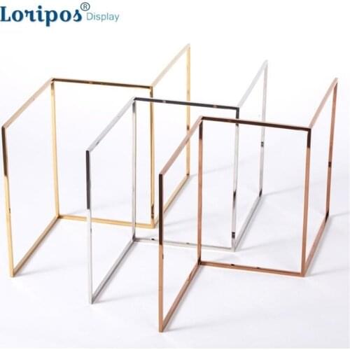 High End Stainless Steel Jewelry Rack Earring Hanging Frame Keychain Holder Key Chain Display Shelf Ring Storage Rack Stand