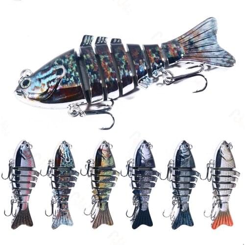 1PCS Fishing Lure Knotty Fish Gear Bionic Multi-Section Swim Hard Bait Wobbler Rotating Trolling Pike Carp Crank Winter Fishing