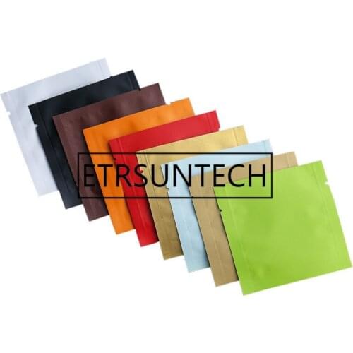 10000pcs/lot Colorful Matte Tea Packaging Bag Small Aluminum Foil bag 8cmx8cm Factory wholesale