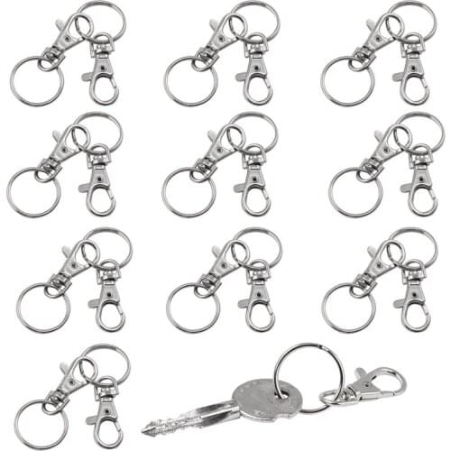20 small removable screw caps for key rings - carabiner key chain - cosmetics & jewelery