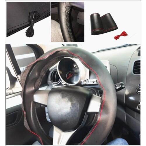 Auto parts steering wheel cover DIY38 cm fiber hand sewing for Ford SVT Reflex Freestar F150 Crown BF 4-Trac
