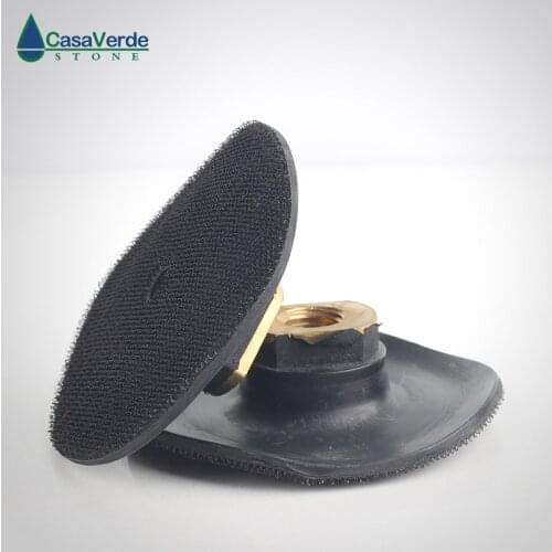 Free shipping 4 inch super thin rubber backer pad 100mm M14/5/8-11 thread for diamond polishing pads