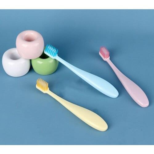 3Pcs/Set Sweet Candy Color Children Toothbrush Non-Slip Fatty Handle Small Head Soft Bristle Kids Training Tooth Brush Oral Care