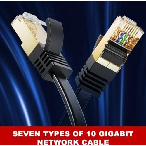 Ethernet Cable RJ45 Cat7 Lan Cable FTP RJ 45 Network Cable For Cat7 Compatible Patch Cord For Modem Router Cable Ethernet
