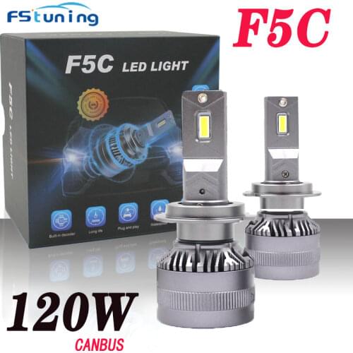 F5C 120W 12000LM H7 LED Bulbs LED H7 headlight kit Fog Light H4 H7 H11 H1 9005 Car LED Lamps LED Headlights Bulb