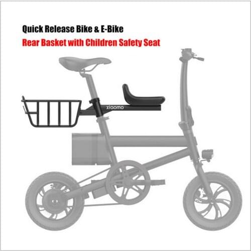Urban Electric Car Rear Basket Child Seat Bicycle Universal Baby Front Cushion