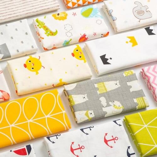 160cmx50cm Cartoon Pattern Cotton Fabric Bedding Children Cotton Twill Clothes Sheets Fabric DIY Apparel Sewing Fabric