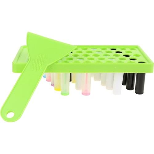 Lip Balm Crafting Kit Lip Balm Filling Tray And Spatula With 50 Empty Lip Balm Tubes With Caps