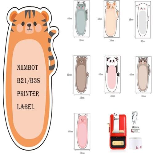 [Buy 5 get 30% OFF]B21 / b3s printer label cartoon classification price label paper thermal label paper 38-68 and 40-30mm