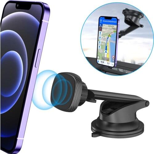 Magnetic Car Phone Holder 360 Degrees Rotation Strong Magnet Dashboard Mount Phone Stand For iPhone Xiaomi Samsung Smartphones