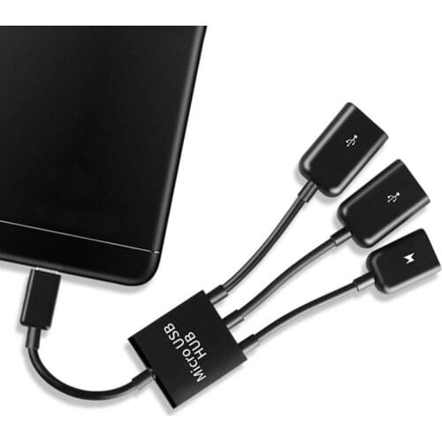 Micro USB Charing Adapter OTG Cable Micro USB Male To Micro USB USB 2.0 Female Adapter USB Hub For Samsung Xiaomi Huawei