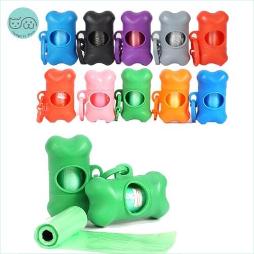Puppy Dog Poop Scooper Bags Dispenser Garbage Bag Set Poop Collector Holder Portable Pet Dog Pooper Scooper Pets Supplies