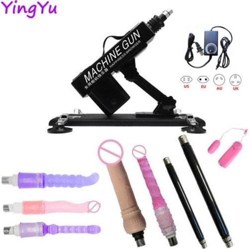Newest Automatic Sex Machine Female Masturbator Male Vibrator Pumping Gun Sex Toys For Men Women with 12 Dildos Accessories