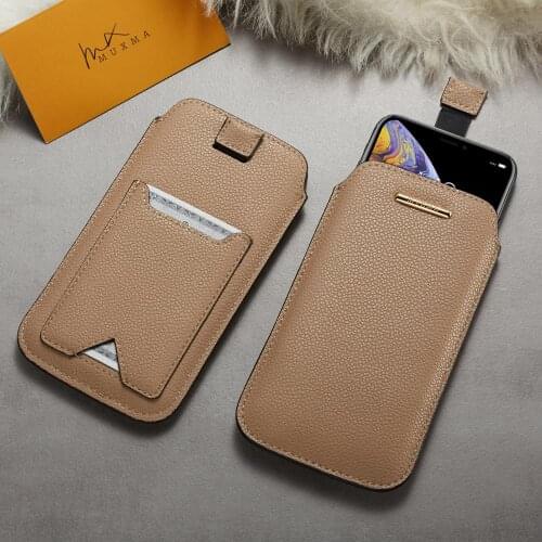 New 4 color leather mobile phone bag for iphone X Bag with card and wallet for iphone XS