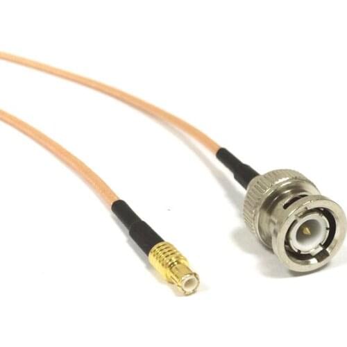 New coaxial cable BNC male plug to MCX male straight connector pigtail cable RG316 wholesale 15CM adapter
