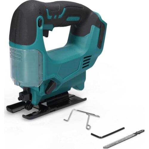 Portable Multi-Function Cordless Jigsaw Adjustable Speed Outdoor Electric Jigsaw Metal and Wood Jigsaw Woodworking Power Tool