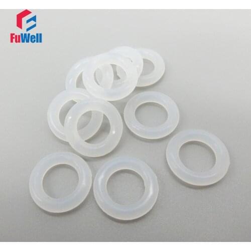 Transparent Silicon O ring Sealing Food Grade O-ring Seals Gasket Washer 4mm Thickness OD 45/46/47/48/49/50/51/52/55/58mm