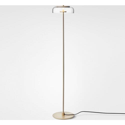 Nordic Post Modern Minimalist Iron Body Glass Shade LED Floor Lamp for Living Room Bedroom Stand Light Fixture Study LED Decor