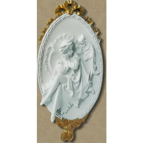 Big Angel Sculpture Home Statue Decoration Accessories Wall Mural Hanging Resin Statues Decor Christmas Decorative Art Ornaments