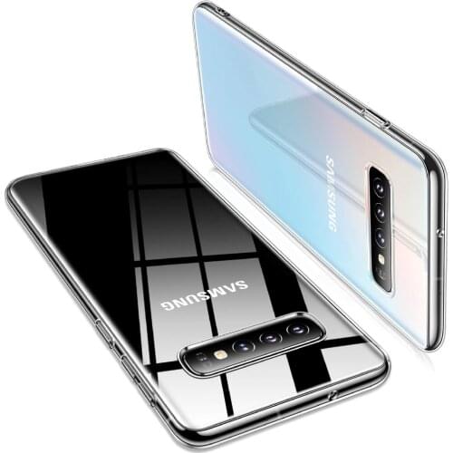Slim Clear Soft TPU Flexible Silicone Case For Samsung Galaxy S10 Plus S10E S20 Ultra S10 Lite Note 9 8 10 Plus Phone Cover