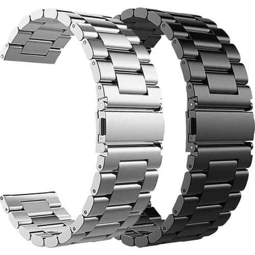 Universal 20mm 22mm Strap for Samsung Galaxy Watch Band Active 2 Bracelet Galaxy Watch 46mm 42mm Gear S3 S2 Frontier Metal Belt