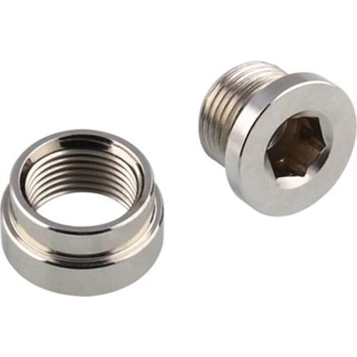 Iron M18X1.5 O2 Oxygen Sensor Stepped Mounting Bung Plugs Oxygen Sensor Fittings Weld Bung