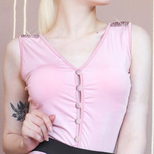 Latin Dance Body Suit V-neck Onesies Sexy Backless Performance Clothing Female Adult Professional Competition Dancing Clothes