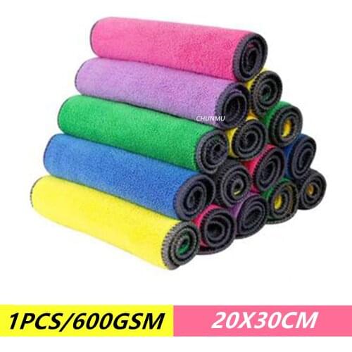 1PC Super Absorbent Microfiber Kitchen Dish Cloth High-efficiency Tableware Household Cleaning Towel Kitchen Glasses Wiping Rags