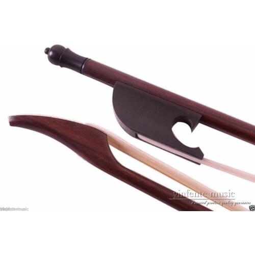 16'' Viola Bow Baroque Style Frog Brazilwood Round Stick Yinfente #5