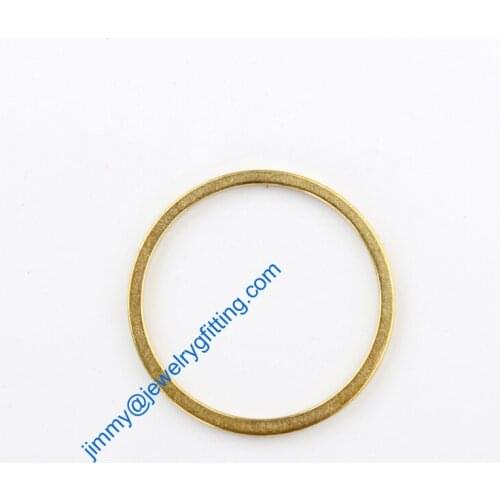 3000PCS Raw Brass Circle 24*1*1mm copper Rings jewelry findings Conntctors Quoit