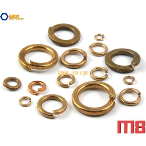 40 Pieces M8 Brass Spring Washer
