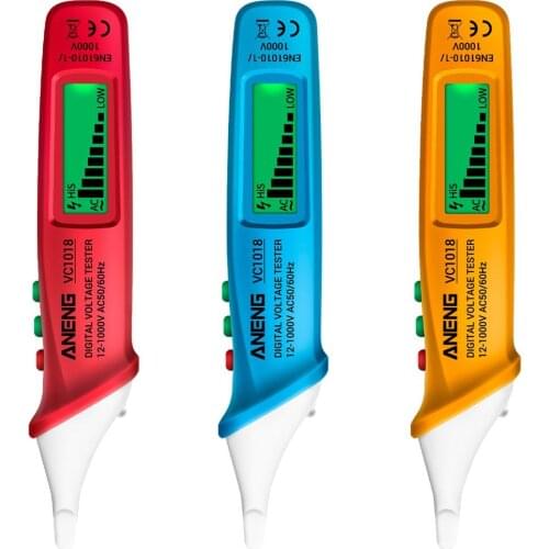 ANENG VC1018 Non Contact Electric Sensor Tester Pen Digital LCD Display AC Voltage Meter 1000V Voltmeter For Electric Tool