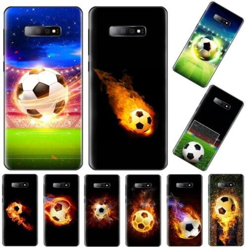 Football Soccer ball Phone Cases For Samsung Galaxy S7 S8 S9 S10 S10e S20 s21 s30 plus lite Ultra 5g