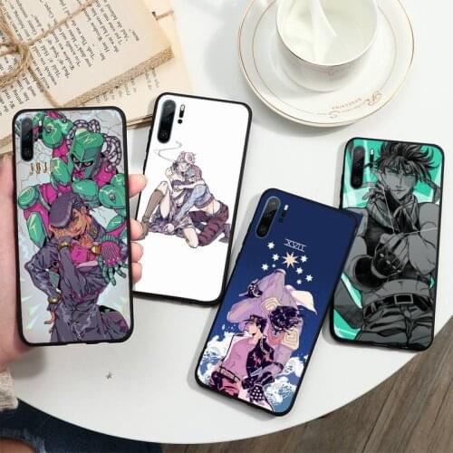 Anime JoJos Bizarre Adventure JoJo Phone Case For Huawei P40 P20 P30 lite Pro P Smart 2019 Mate 40 20 10 Lite Pro Nova 5t